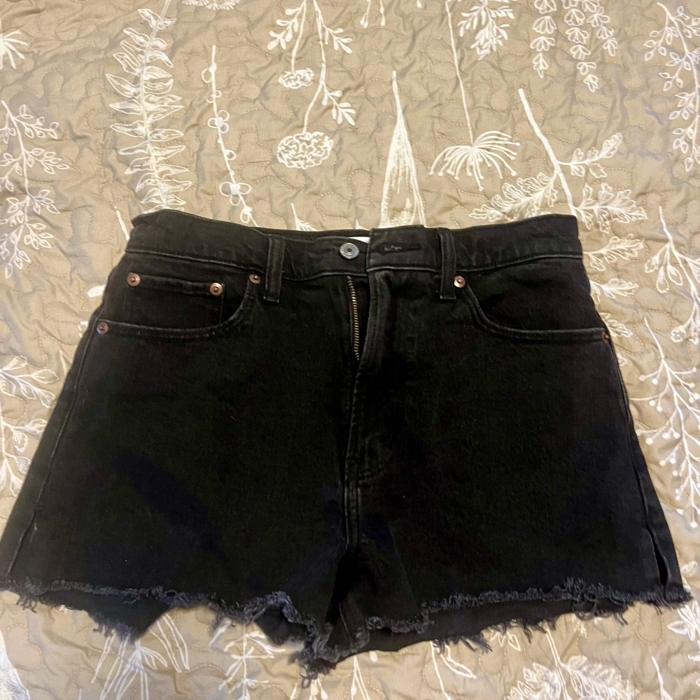 Abercrombie Women's Black Denim Shorts size 28/6